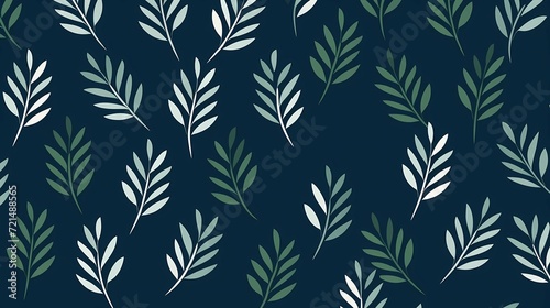 seamless background with coniferous branches pattern, coniferous, fir, 