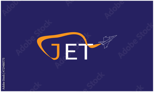Private Jet Aeroplane Logo Template Vector.