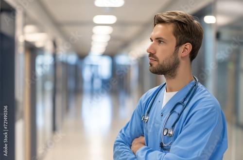 Reflective surgeon in hospital setting