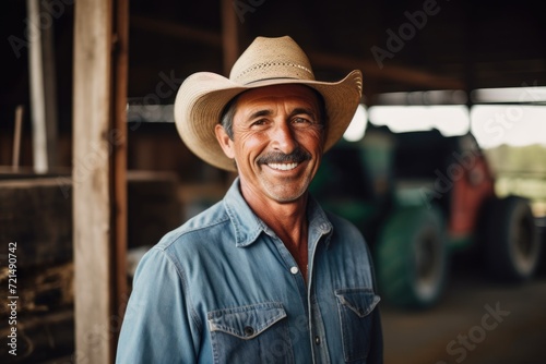 Portrait of a middle aged male farmer