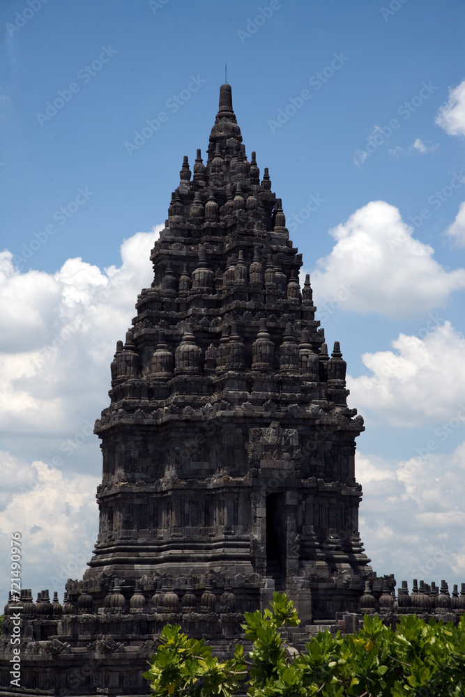 Indonesia Java island Prambanan temple on a sunny autumn day Indonesia Java island Prambanan temple on a sunny autumn day