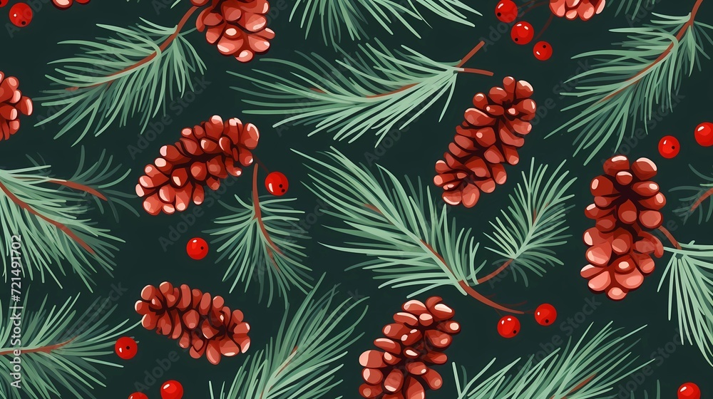 seamless background with coniferous branches pattern, coniferous, fir, seamless background with coniferous branches pattern, coniferous, fir,