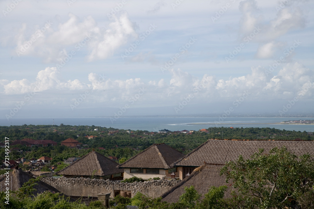 Indonesia Bali island landscapes on a sunny autumn day