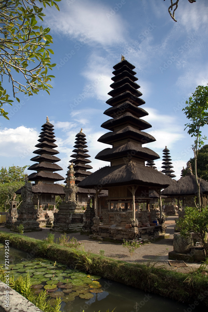 Indonesia Bali island Hindu temples on a sunny autumn day