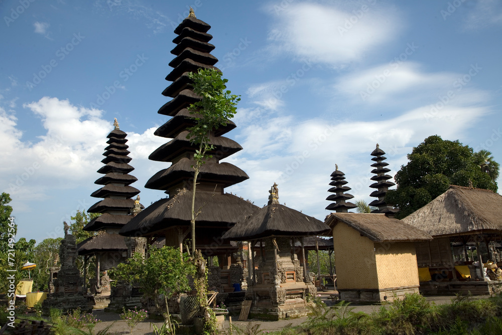 Indonesia Bali island Hindu temples on a sunny autumn day