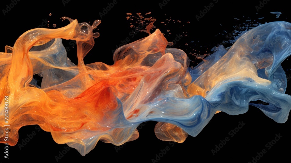 Fototapeta premium Generative ai collage of digital photo UHD Wallpaper