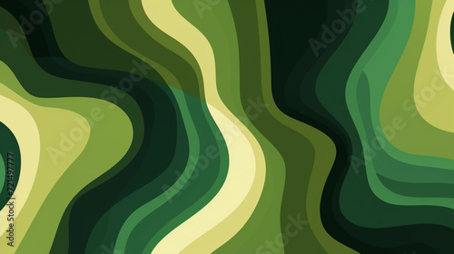 Forest green   moss green colours retro groovy background vector presentation design