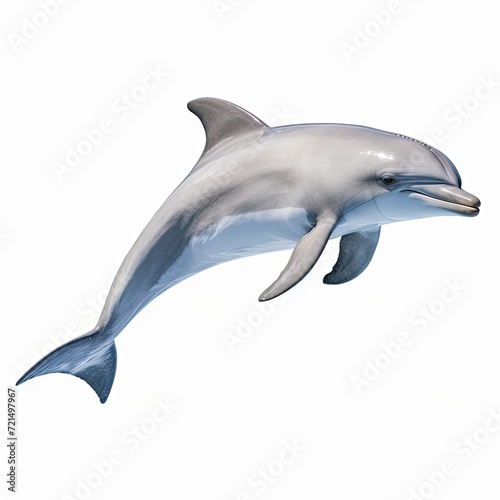 Photo of Irrawaddy Dolphin isolated on white background