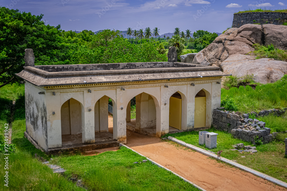 King Fort or Rajagiri Fort of Gingee or Senji in Tamil Nadu, India. It