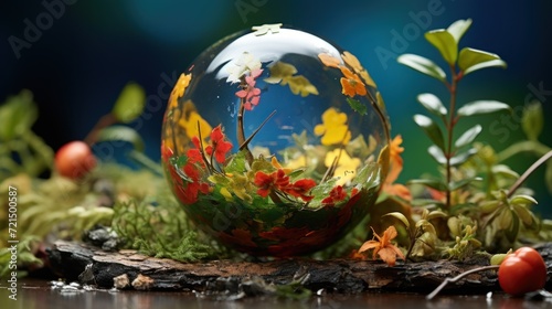 Global warming concept copy space 3D photo UHD Wallpaper