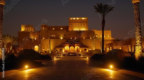  The majestic Salwa Palace, a part of the At-Turaif UNESCO World Heritage site in Diriyah, Saudi Arabia