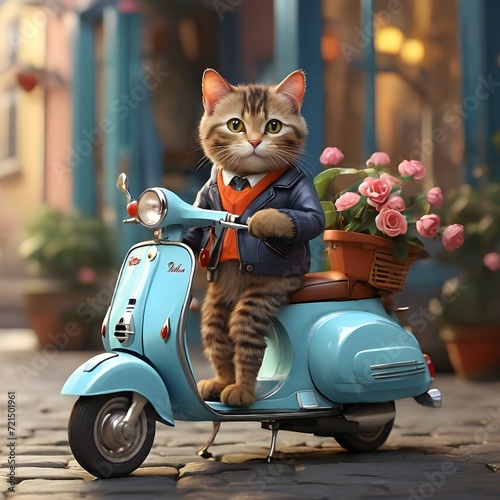 scooter on the street