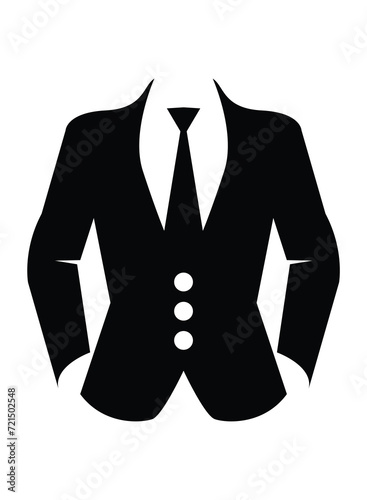 gentleman logo template. man silhouette sign, symbol vector illustration.