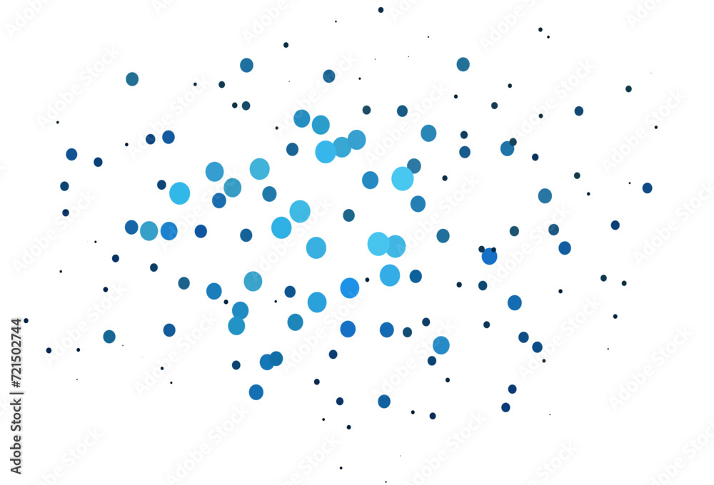 Light BLUE vector layout with circle shapes. Light BLUE vector layout with circle shapes.