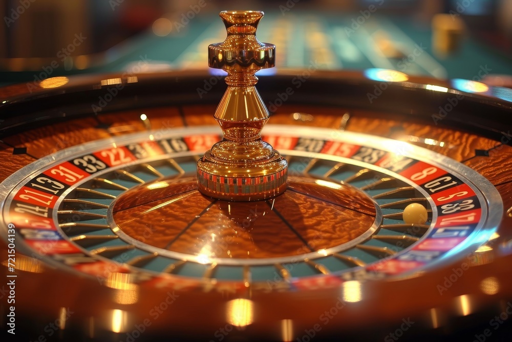 The spinning wheel of chance, carrying the promise of excitement and