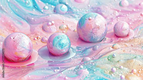 Abstract Spheres Background