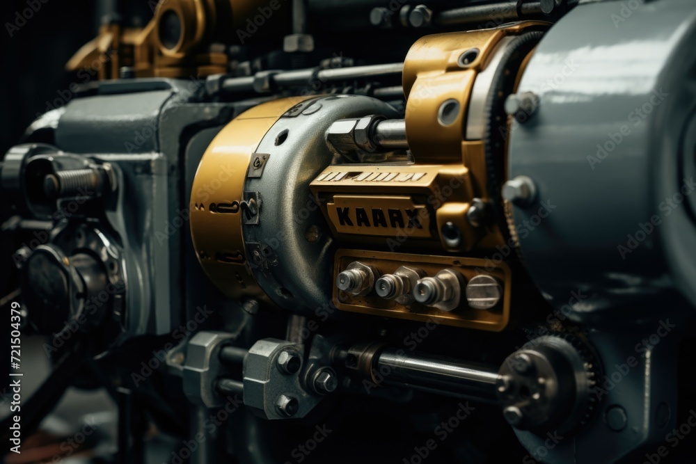A detailed view of a machine with numerous gears. This image can be used to represent technology, mechanics, or industrial processes. A detailed view of a machine with numerous gears. This image can be used to represent technology, mechanics, or industrial processes.