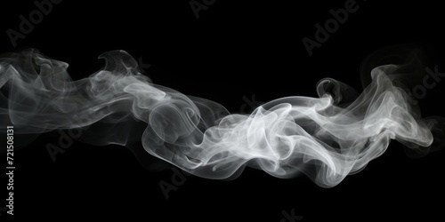 A black and white photo capturing swirling smoke. This image can be used for various creative projects