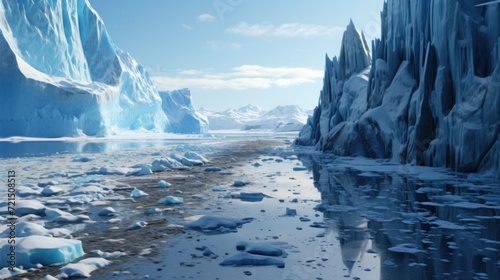 Global warming and melting glaciers copy UHD Wallpaper