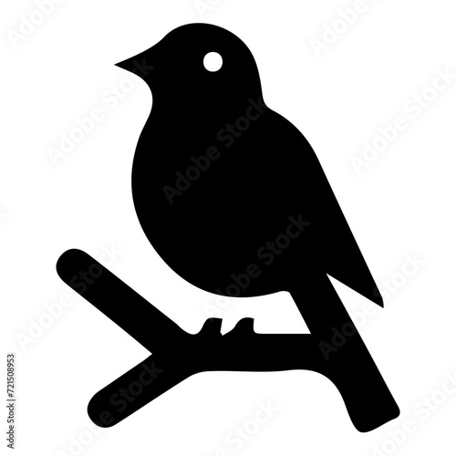 Elegant Bird Vector Icon - Perfect for Nature-Themed Design, Detailed Avian Illustration, Wildlife Art, Graceful Feathered Creature Symbol, Ideal for Birdwatching & Ornithology Projects