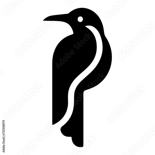 Elegant Bird Vector Icon - Perfect for Nature-Themed Design, Detailed Avian Illustration, Wildlife Art, Graceful Feathered Creature Symbol, Ideal for Birdwatching & Ornithology Projects