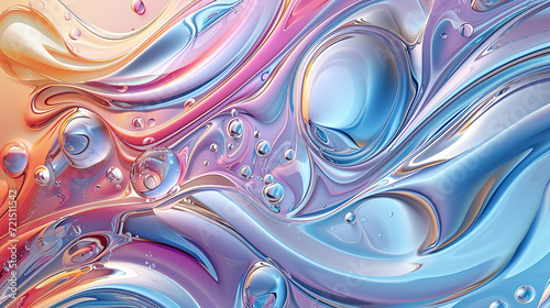 Metallic Swirls Background