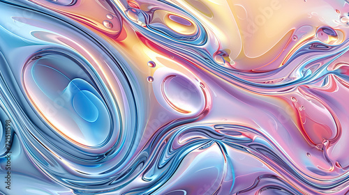 Metallic Swirls Background