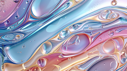 Metallic Swirls Background