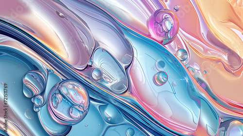 Metallic Swirls Background