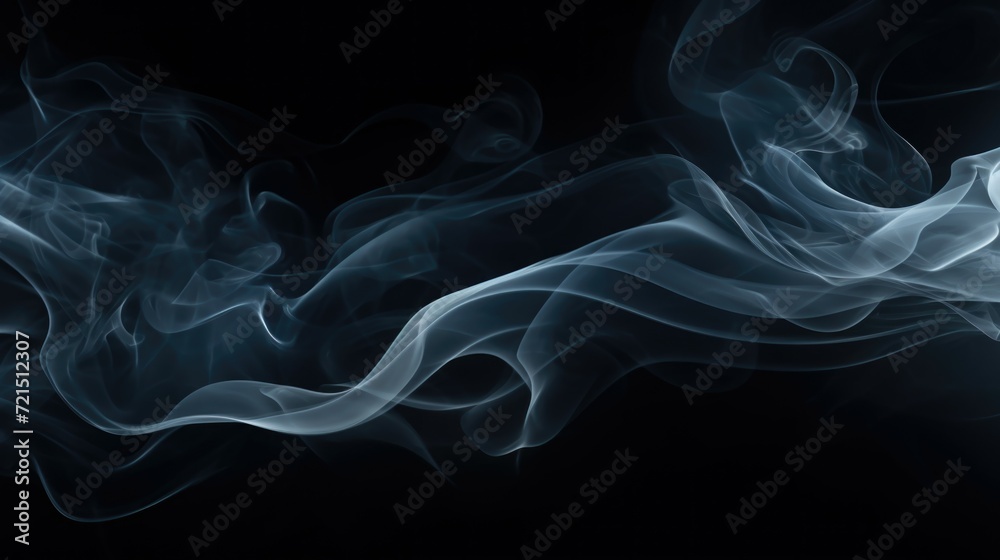 Close-up image of smoke on a black background. Perfect for adding a mysterious or dramatic touch to design projects Close-up image of smoke on a black background. Perfect for adding a mysterious or dramatic touch to design projects
