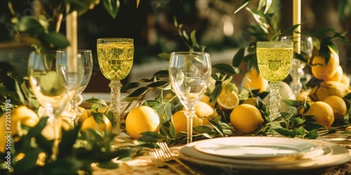 A table with a bunch of lemons. Perfect for kitchen decor or healthy lifestyle content