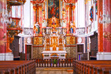 Hochaltar der Frauenkirche (Zu Unserer Lieben Frau) in Günzburg, Schwaben (Bayern)	
