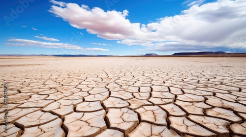 Global warming Cracked desert outdoor wit UHD Wallpaper