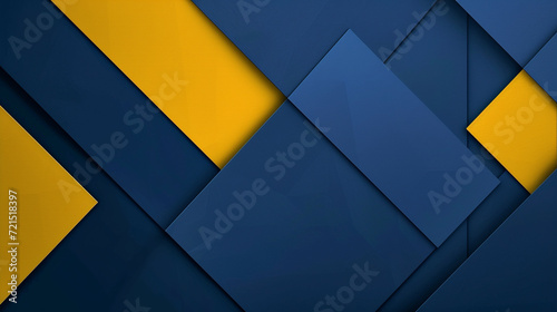 Royal blue   pale-yellow geometric background vector presentation design. PowerPoint and Business background.