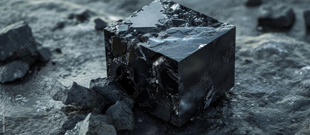 Coal: The Black Mineral Cube - Unveiling the Powerful Stone of Energy: Coal, Mineral, and Black Cube.