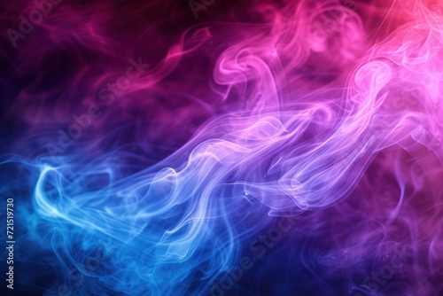 abstract colorful smoke background  The dynamic interplay of sapphire and crimson smoke creates a surreal and mesmerizing visual experience..