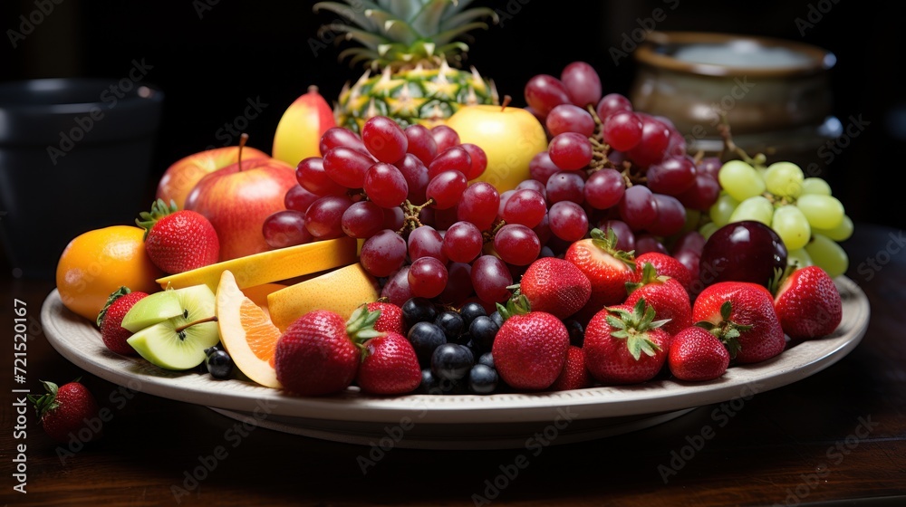 pile of fruit including oranges strawberries UHD Wallpaper pile of fruit including oranges strawberries UHD Wallpaper