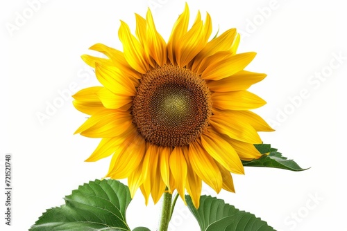 Sunflower, isolated, white background