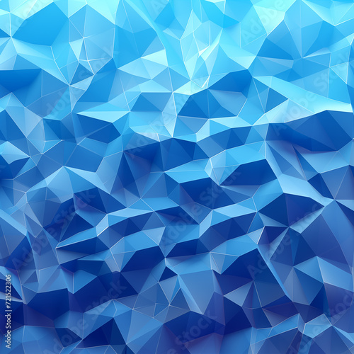  low poly background image in blue tones