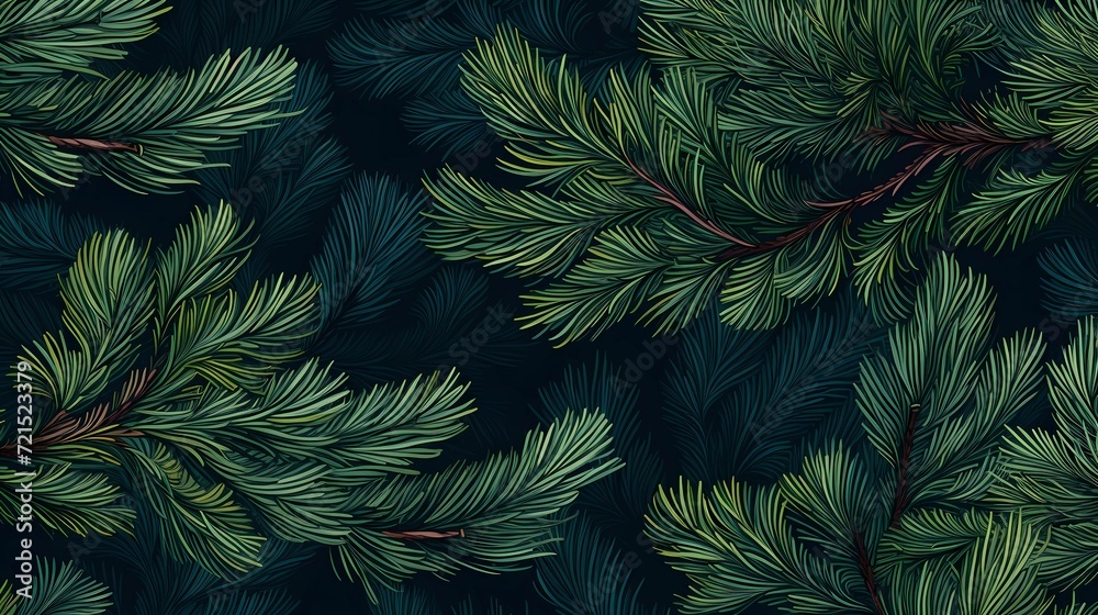 seamless background with coniferous branches pattern, coniferous, fir, seamless background with coniferous branches pattern, coniferous, fir,
