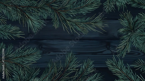 seamless background with coniferous branches pattern, coniferous, fir, 