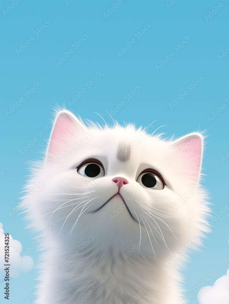 cat, cartoon, minimalism сreated with Generative Ai cat, cartoon, minimalism сreated with Generative Ai