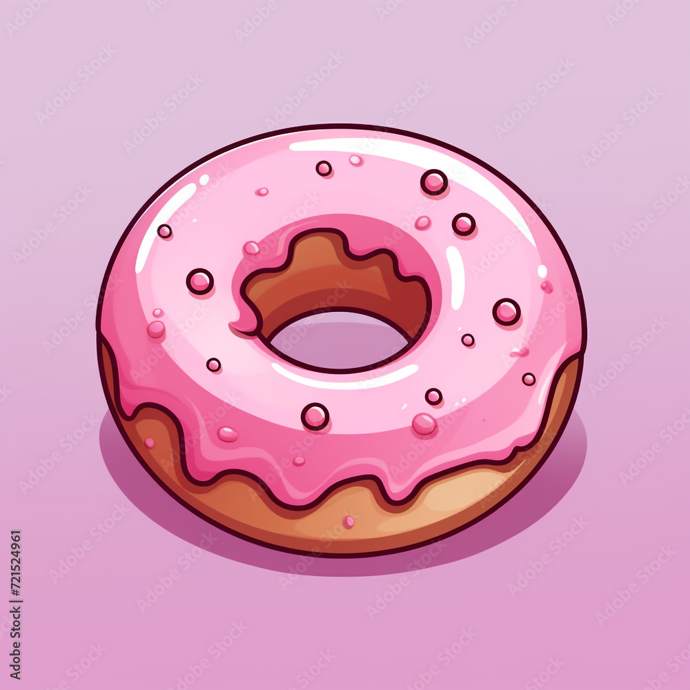interesting circle sprite as skin for a mobile game, simple donut, minimalist flat artsyle сreated with Generative Ai interesting circle sprite as skin for a mobile game, simple donut, minimalist flat artsyle сreated with Generative Ai