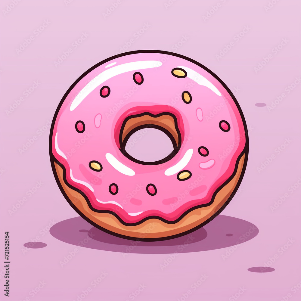 interesting circle sprite as skin for a mobile game, simple donut, minimalist flat artsyle сreated with Generative Ai interesting circle sprite as skin for a mobile game, simple donut, minimalist flat artsyle сreated with Generative Ai