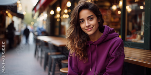 Wallpaper Mural  Beautiful young woman in the city Torontodigital.ca