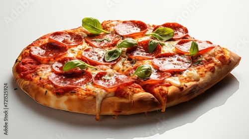 Slice Of Pepperoni Pizza Isolated on Transparent UHD Wallpaper