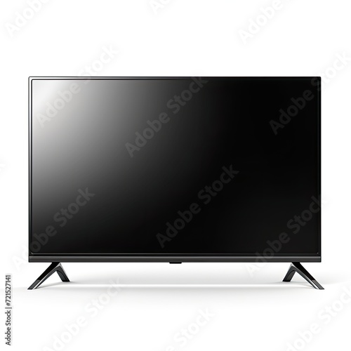 Photo of LCD TV isolated on white background