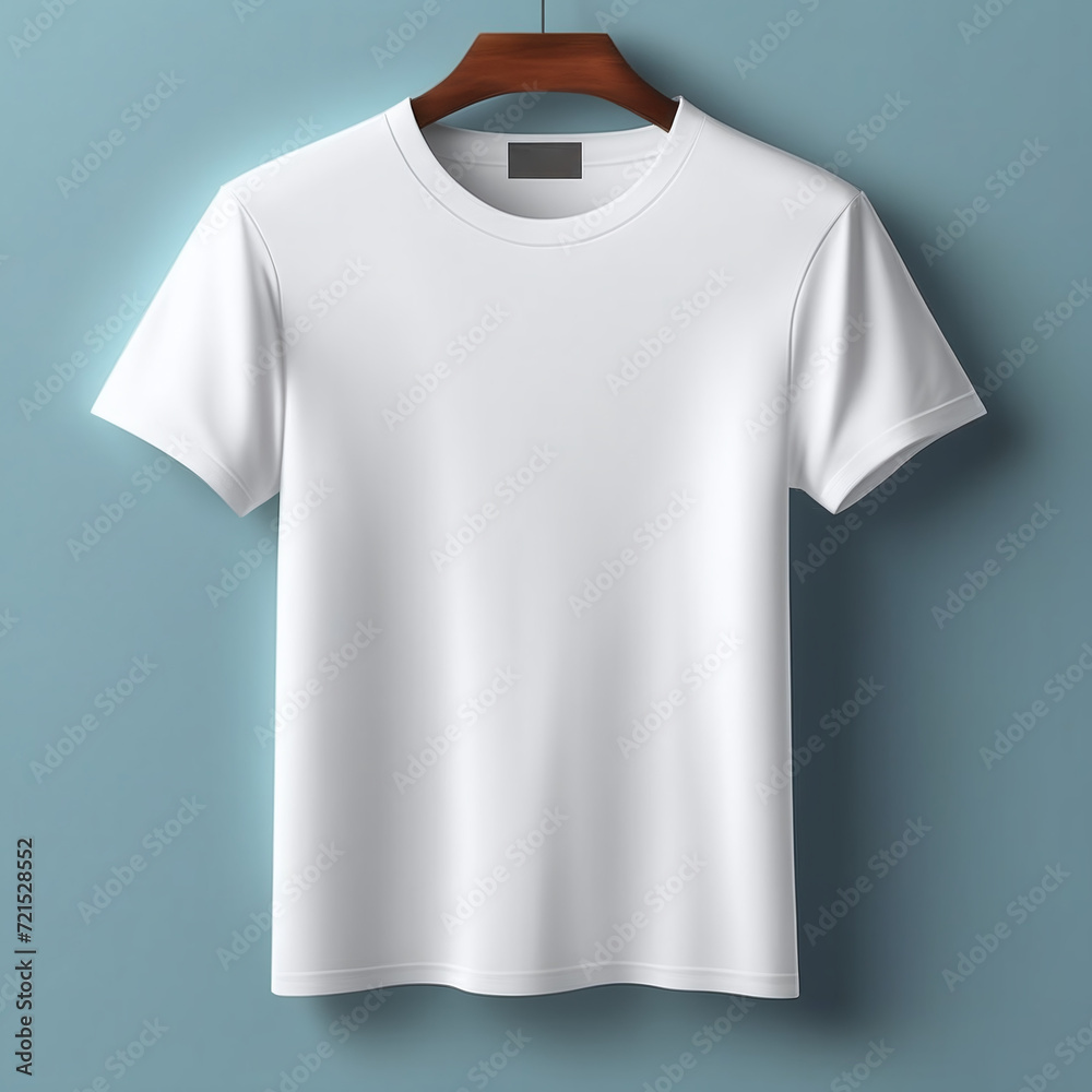 White t shirt for mock up design, isolated White t shirt for mock up design, isolated