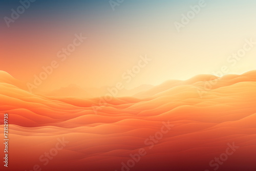 A gradient of warm tones transitioning from sunrise to sunset, serving as a versatile and atmospheric background for various text themes. Generative Ai.