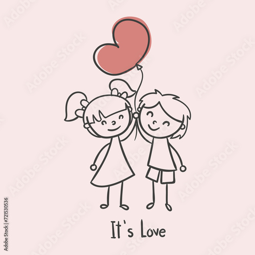 Happy Valentines Day Vector Illustration Design 
